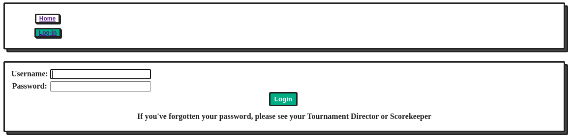 login page